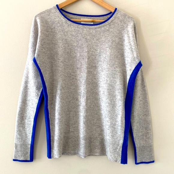 Christian Siriano Sweaters - Christian Siriano 100% Cashmere Sweater 2-Ply Grey Blue Size L